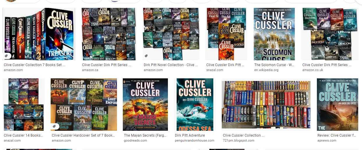 Clive Cussler books 50+ Ebook  collection epub and mobi